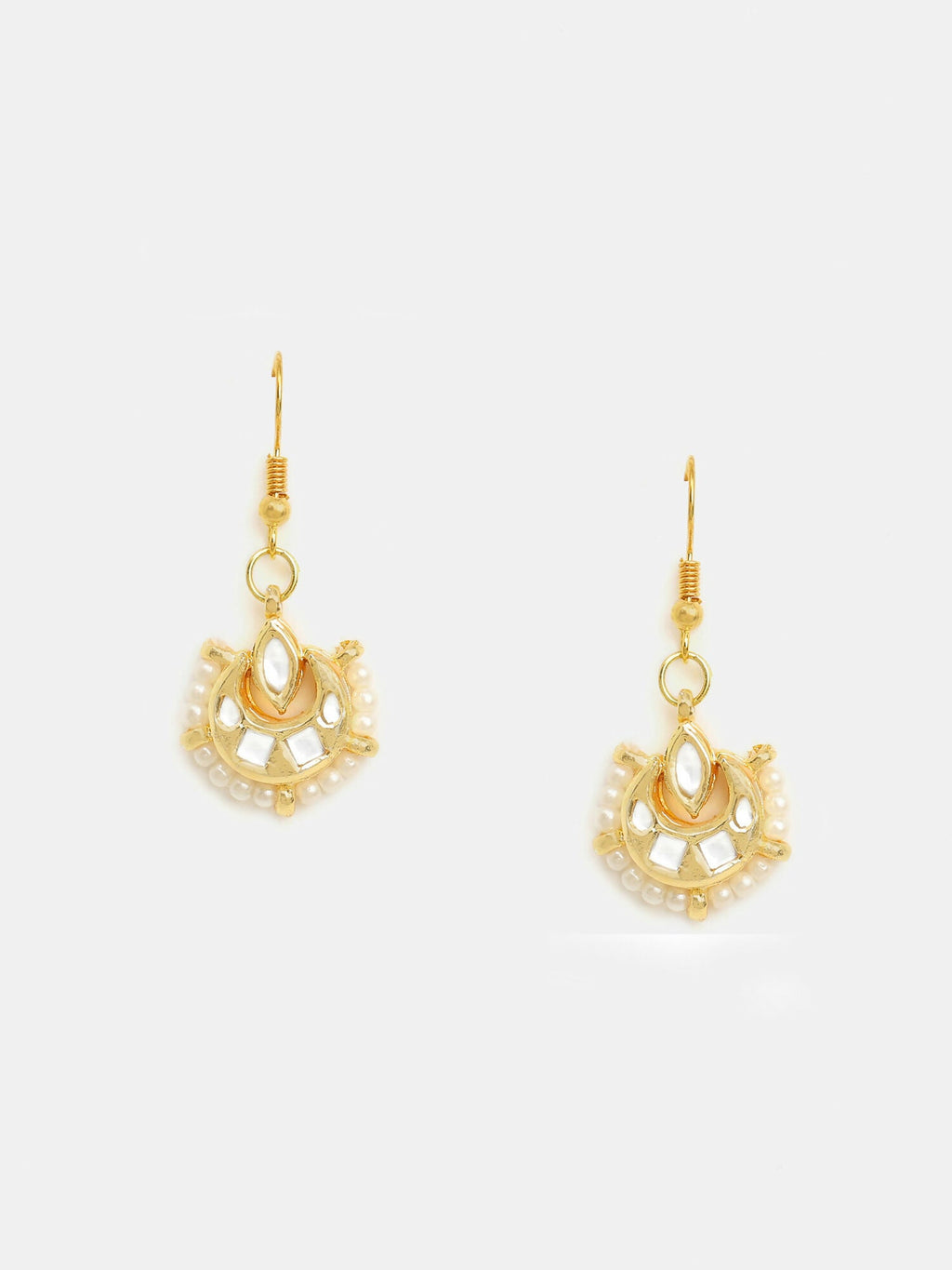 Ruby Raang Kundan Maang Tikka With Earrings | Grocsy