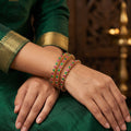 JS Fashion Antique Jewellery Designer High Gold Polish 4 Bangles Set | Grocsy
