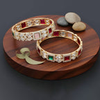 JS Fashion Classic American Diamond Fancy Designer Bangles | Grocsy