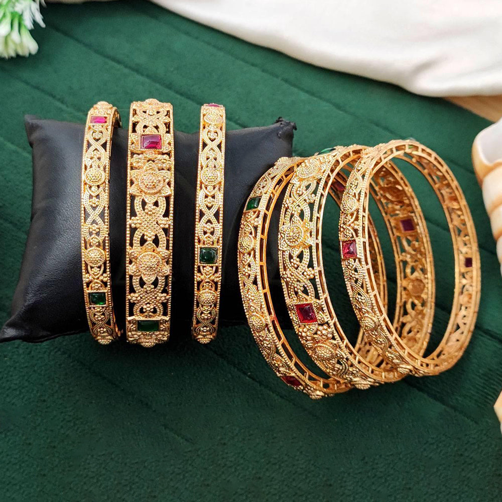 JS Fashion Traditional Ethnic Antique Bangle Set For Women | Grocsy