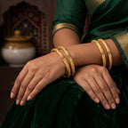 JS Fashion Antique Floral Design Bangles Set For Women | Grocsy