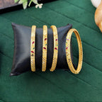 JS Fashion Traditional Fancy Bangles Set Elegant Design | Grocsy