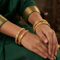 JS Fashion Traditional Fancy Bangles Set Elegant Design | Grocsy