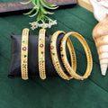 JS Fashion Designer Antique Finish Bangles Set For Women | Grocsy