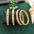 JS Fashion Designer Antique Finish Bangles Set For Women | Grocsy