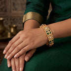 JS Fashion Traditional Rajwadi Polish Bangles Set For Women | Grocsy