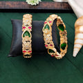 JS Fashion Designer Floral Pattern Bangles Set Wedding Wear Jewellery | Grocsy