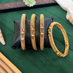 JS Fashion Antique Gold Designer Bangles Set For Women | Grocsy