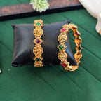 JS Fashion Premium Temple Style Coin Bangles For Women | Grocsy