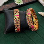 JS Fashion Traditional Kemp Design Antique Bangles Set | Grocsy