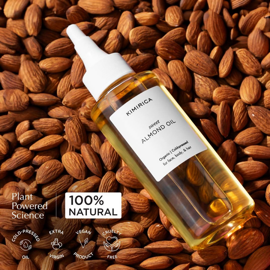 Kimirica Sweet Almond Oil For Hair & Glowing Skin | Grocsy