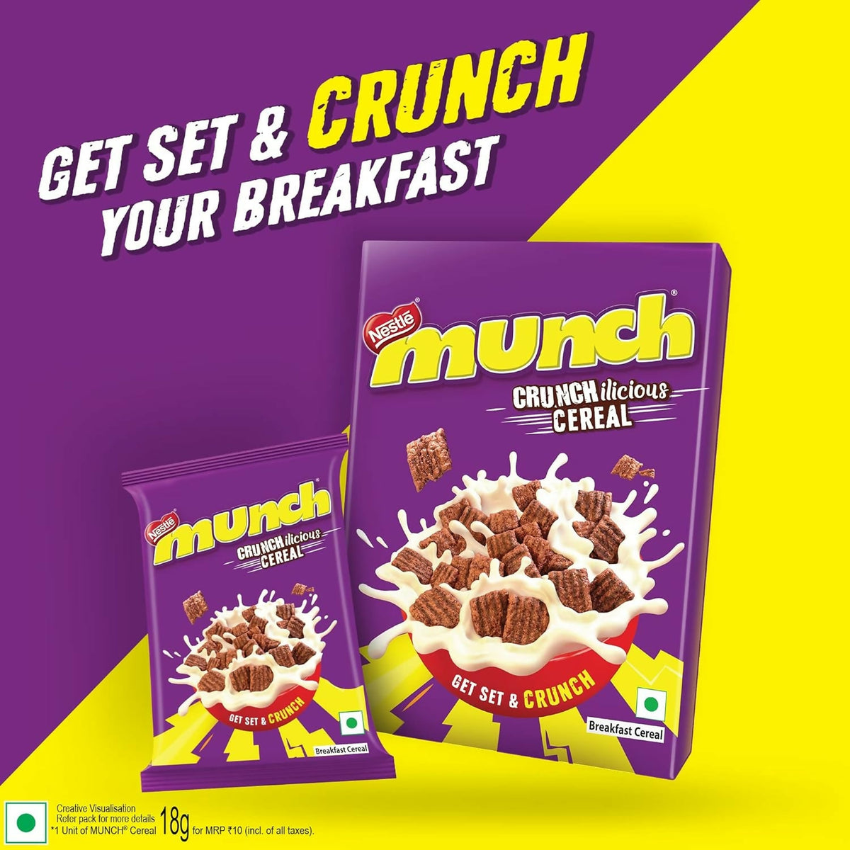 Nestle Munch Crunchilicious Breakfast Cereal - Chocolate Flavor | Grocsy