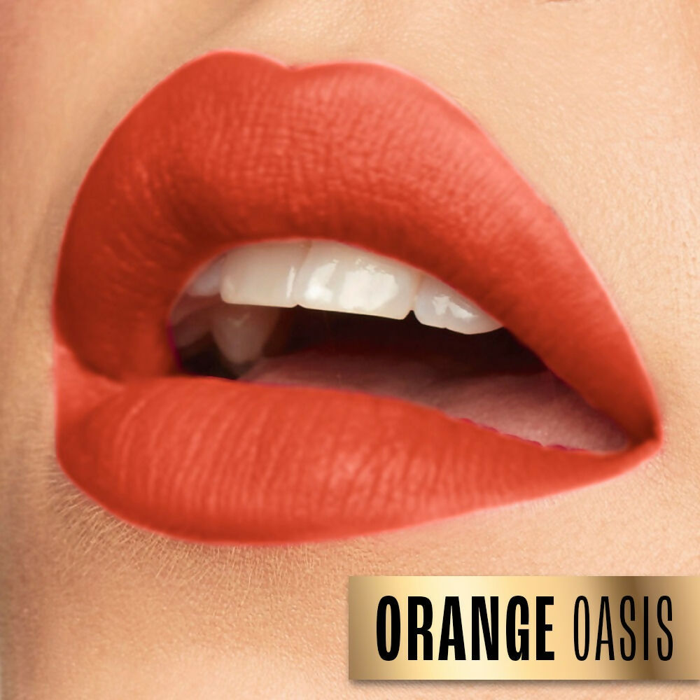 Lakme Absolute Beyond Matte Lipstick - 401 Orange Oasis | Grocsy