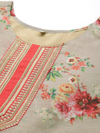Ahalyaa Women's Traditional wear Kurta Set - Tan | Grocsy