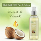 Vedic Naturals Virgin Coconut Hair Oil With Vitamin-E | Grocsy