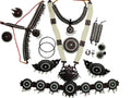 Elite Trading Black Antique Finish Bharatanatyam Jewellery Set – Complete Bharatnatyam 10 Pieces | Grocsy
