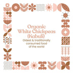Bharat Vedica Organic White Chickpeas - Organic Kabuli Chana | Grocsy