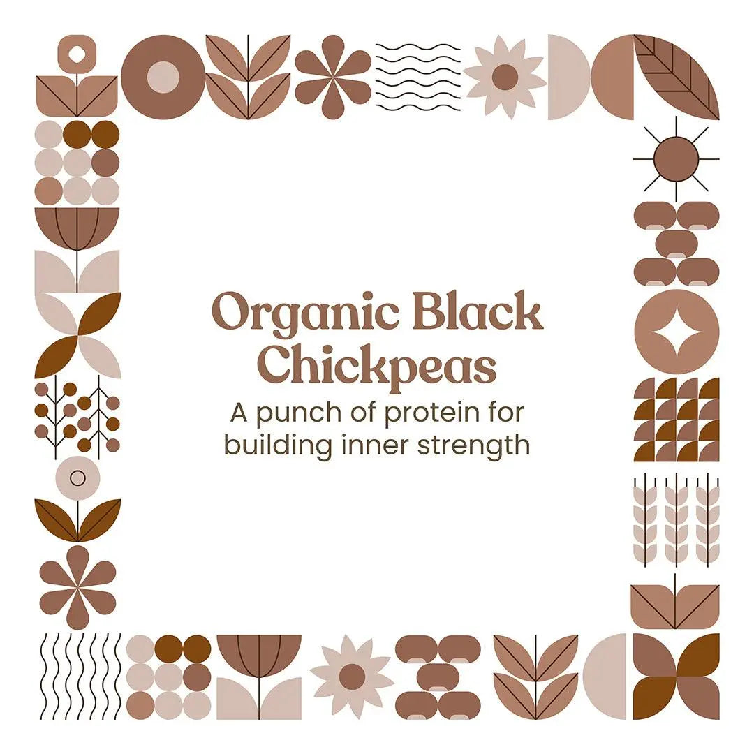 Bharat Vedica Organic Black Chickpeas - Organic Black Chana | Grocsy