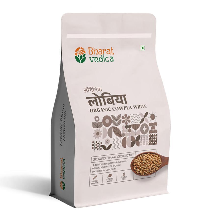 Bharat Vedica Organic Cowpea White - Organic Lobia Safed | Grocsy