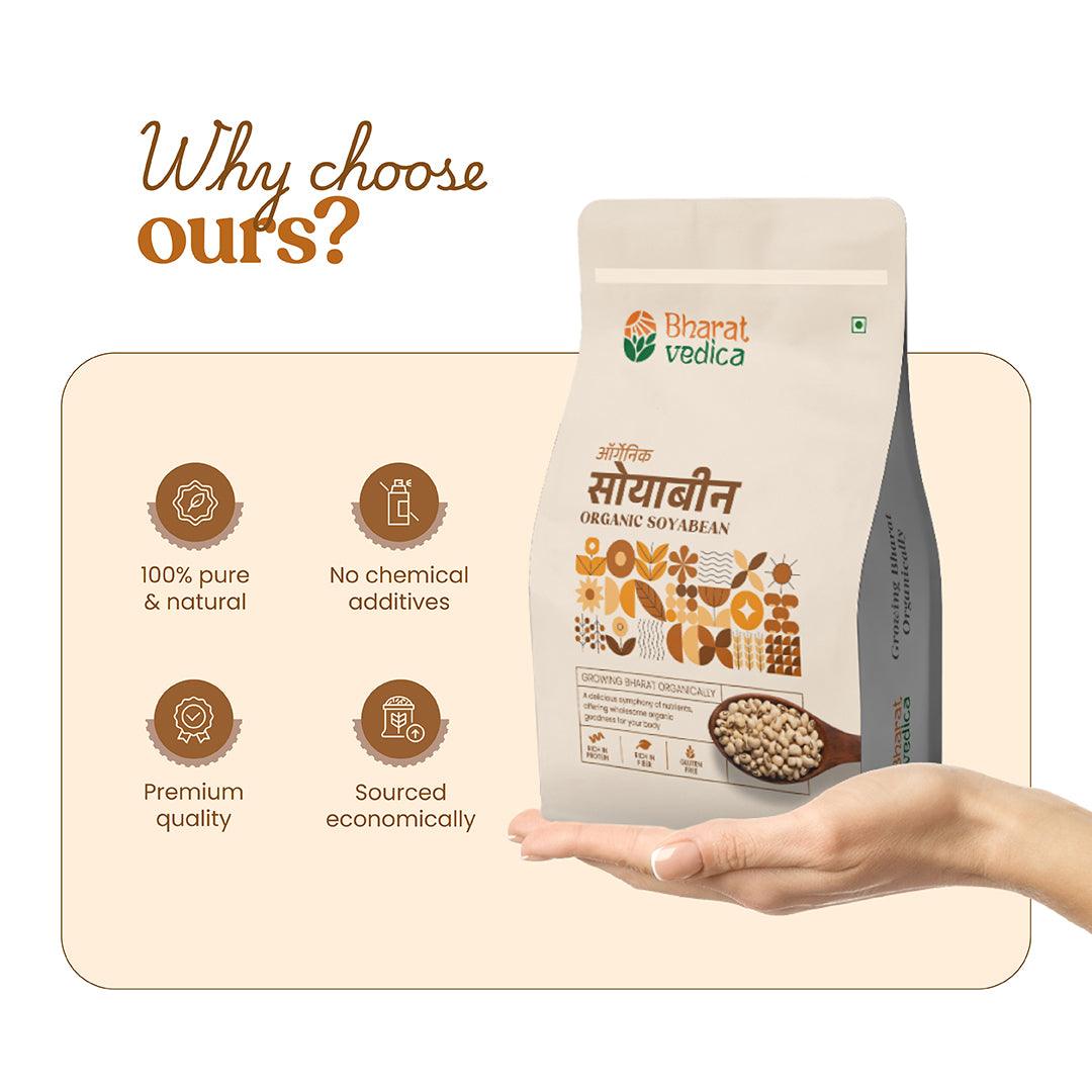 Bharat Vedica Organic Soyabean | Grocsy