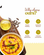 Bharat Vedica Organic Wood Pressed Sunflower Oil - Organic Wood Pressed Surajmukhi ka tel | Grocsy