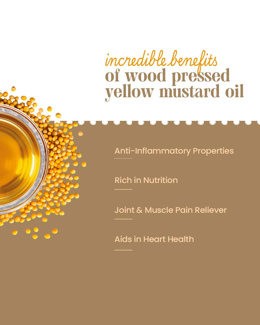 Bharat Vedica Organic Wood Pressed Yellow Mustard Oil - Organic Wood Pressed Pili Sarso ka Tel | Grocsy