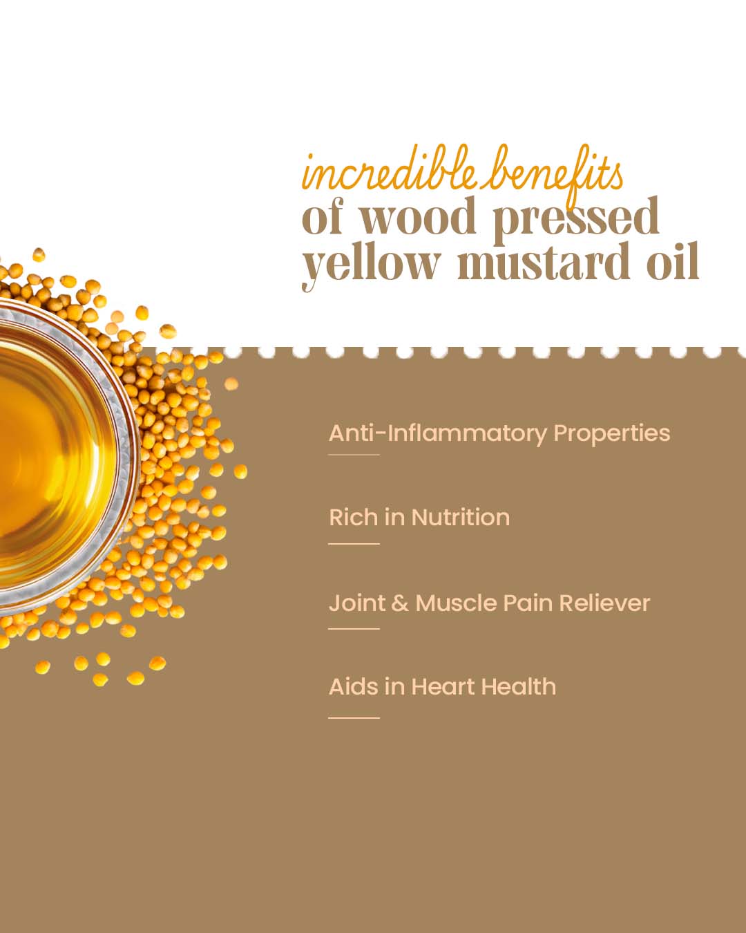 Bharat Vedica Organic Wood Pressed Yellow Mustard Oil - Organic Wood Pressed Pili Sarso ka Tel | Grocsy