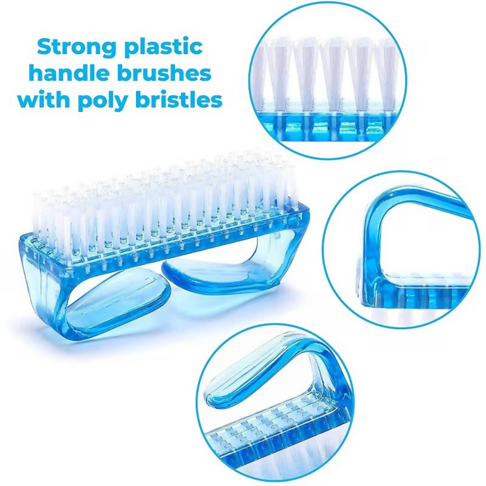 Bronson Professional Handle Grip Nail Brush Fingernail Pedicure Scrub Foot Brush | Grocsy