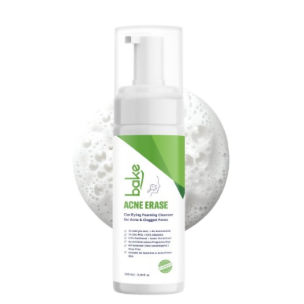 Bake Acne Erase Foaming Face Wash | Grocsy