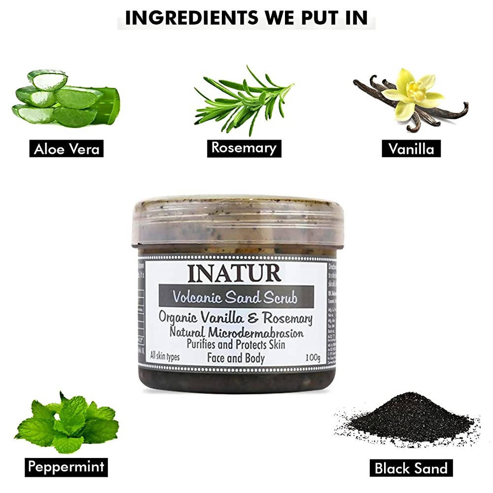 Inatur Volcanic Sand Scrub | Grocsy