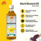 Dorjee Wellness Wood Pressed Black Mustard Oil | Grocsy