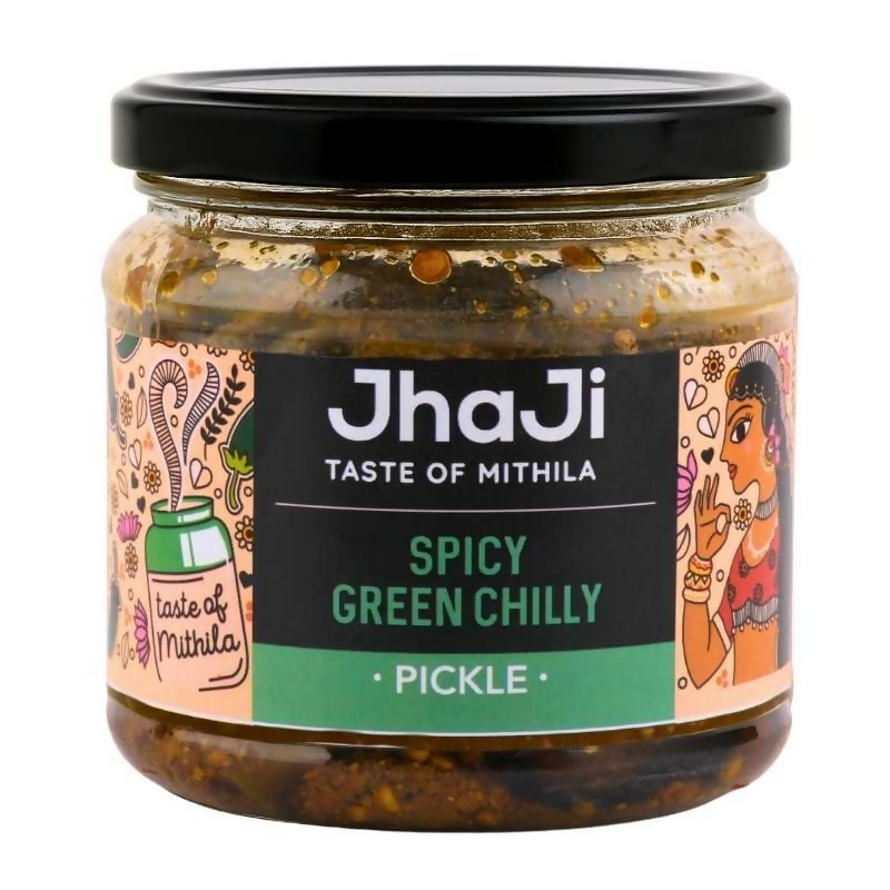 Jhaji Store's Spicy Green Chilli Pickle | Grocsy