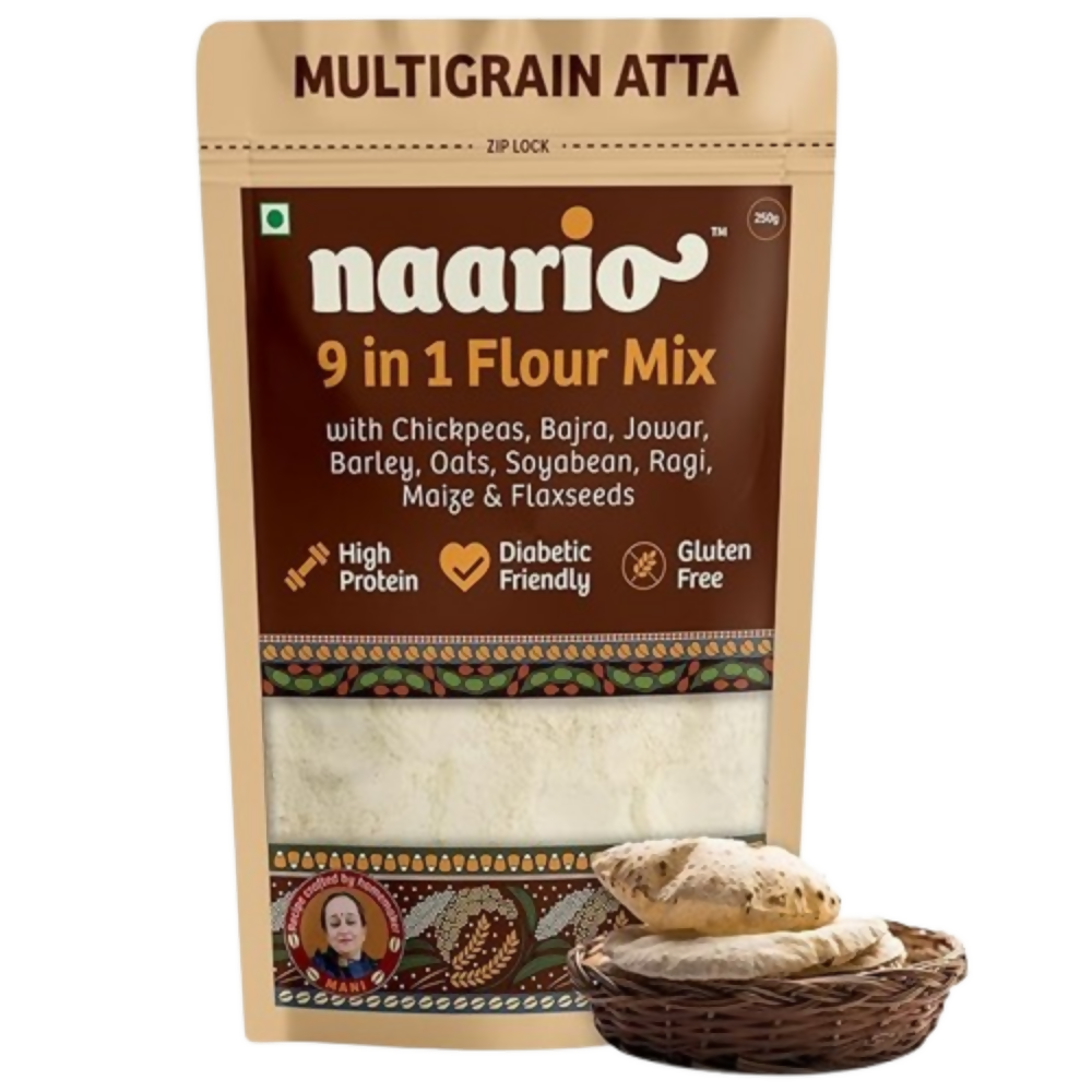Naario 9-in1 Multigrain Atta (No Wheat) | Grocsy