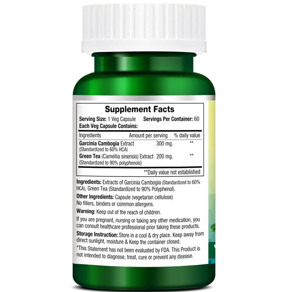 Morpheme Remedies Garcinia Green Tea Capsules | Grocsy