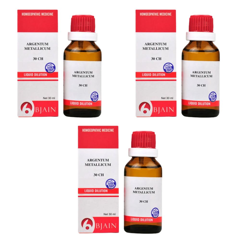 Bjain Homeopathy Argentum Metallicum Dilution | Grocsy