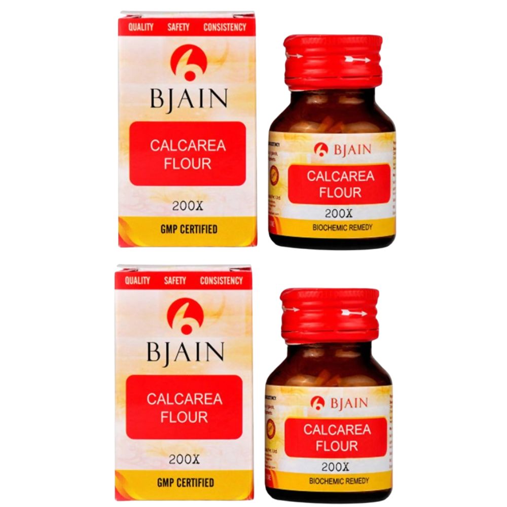 Bjain Homeopathy Calcarea Fluorica (Flour) Biochemic Tablet | Grocsy
