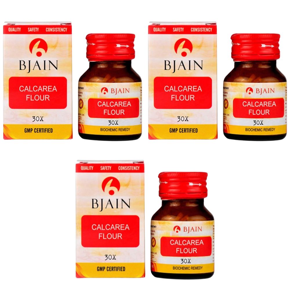 Bjain Homeopathy Calcarea Fluorica (Flour) Biochemic Tablet | Grocsy