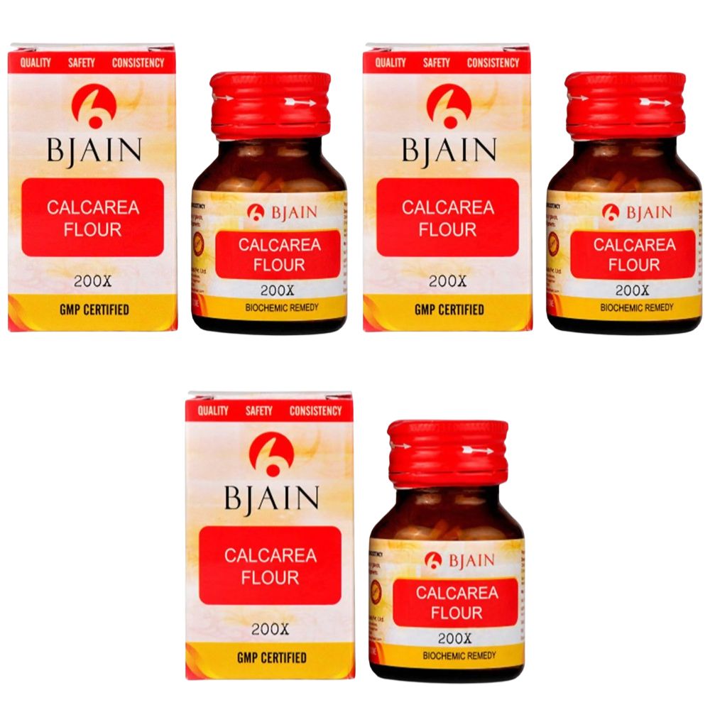 Bjain Homeopathy Calcarea Fluorica (Flour) Biochemic Tablet | Grocsy