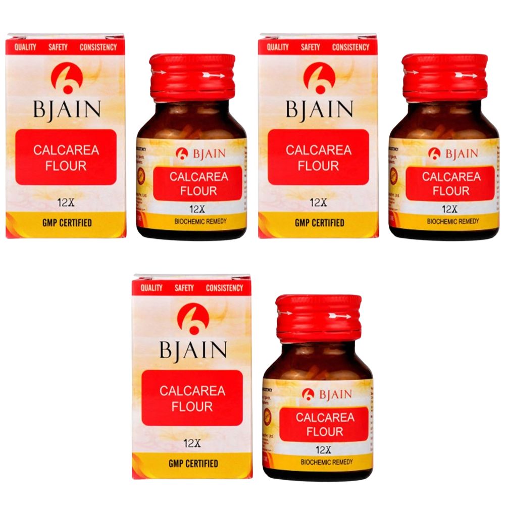 Bjain Homeopathy Calcarea Fluorica (Flour) Biochemic Tablet | Grocsy