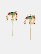Ruby Raang Maroon Drops Ear Cuff | Grocsy