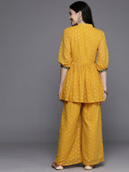 Ahalyaa Women's Traditional Wear Co-ods - Mustard | Grocsy