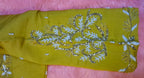 Kia Fashions Mustard Yellow Cotton Silk Hand Embroidered Readymade Blouse | Grocsy
