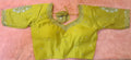 Kia Fashions Mustard Yellow Cotton Silk Hand Embroidered Readymade Blouse | Grocsy