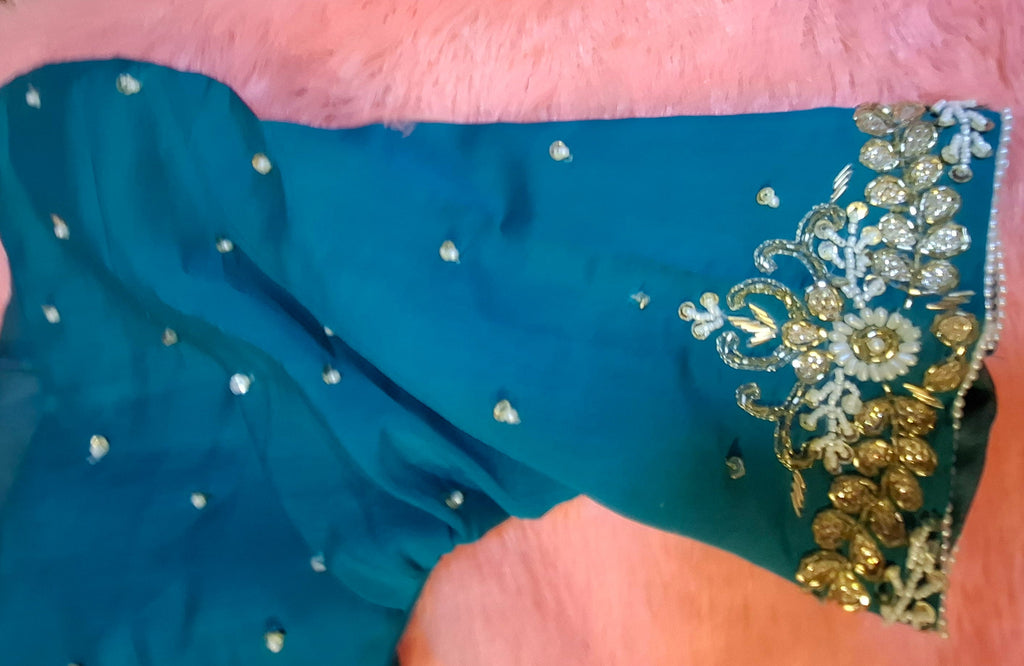 Kia Fashions Peacock Hand Embroidery Embroidered Readymade Blouse | Grocsy