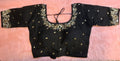 Kia Fashions Black Cotton Silk Hand Embroidered Readymade Blouse | Grocsy