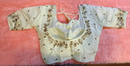 Kia Fashions Off-White Cotton Silk Hand Embroidered Readymade Blouse | Grocsy