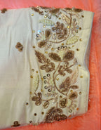 Kia Fashions Off-White Cotton Silk Hand Embroidered Readymade Blouse | Grocsy