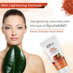 Globus Naturals Kesar Chandan Skin Lightening & Tan Removal Face wash, Suitable For All Skin Types | Grocsy
