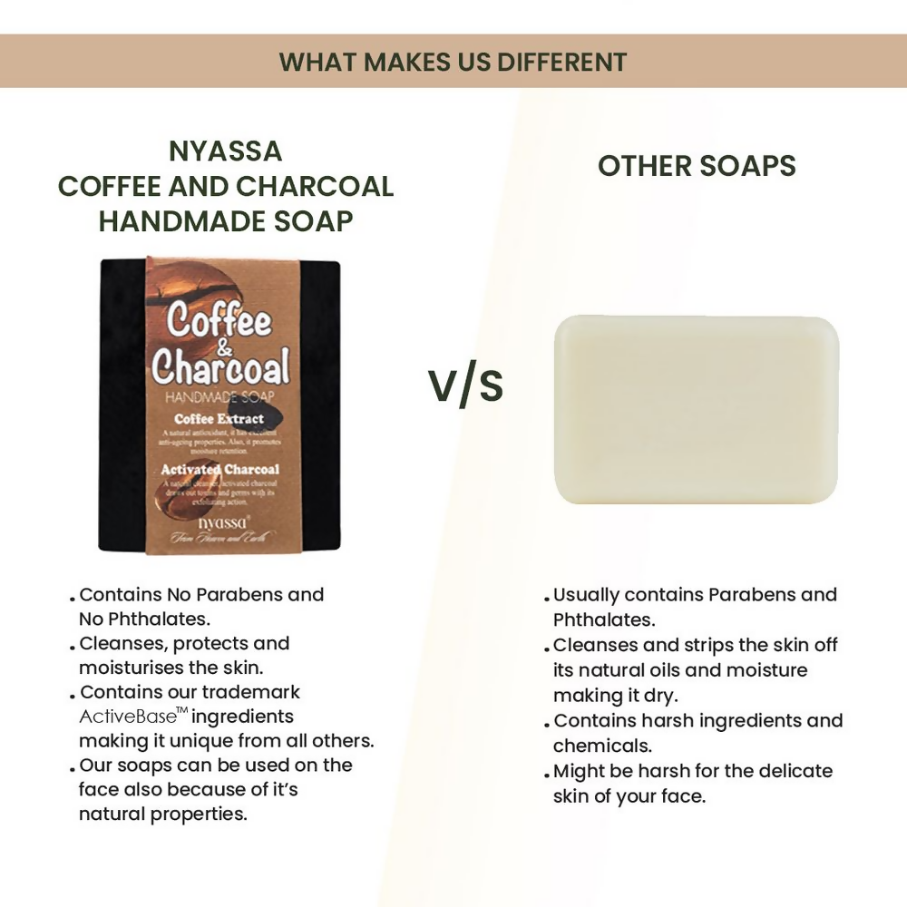 Nyassa Coffee And Charcoal Handmade Soap | Grocsy