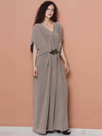 Women Republic Hand Embellished Golden Gown | Grocsy